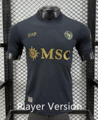 (S-4XL) Player Version 26-27 Champion With Chip Version Napoli 2nd Away Black Thailand Soccer Jersey AAA-5982