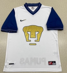 (S-3XL) Retro Version 98-99 PA UNAM Home White Thailand Soccer Jersey AAA-6895