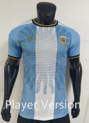 Player Version 26-27 Commemorative Edition Argentina Blue&White Thailand Soccer Jersey AAA-0871