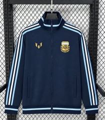 26-27 Argentina Royal Blue Thailand Soccer Trench Coat-5486