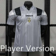 (S-3XL) Player Version 26-27 Retro Casual Version Juventus Grey Thailand Soccer Jersey AAA-888