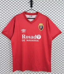 Retro Version 87-90 CA Osasuna Home Red Thailand Soccer Jersey AAA-3257