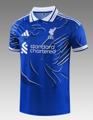 26-27 Liverpool Blue Thailand Training Soccer Jersey-418