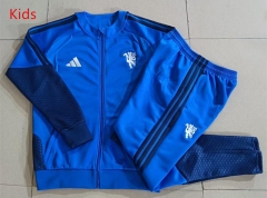 26-27 Manchester United Color Blue Kids/Youth Soccer Jacket Uniform-815