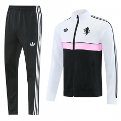 26-27 Juventus FC Black&White Thailand Soccer Jacket Uniform-LH
