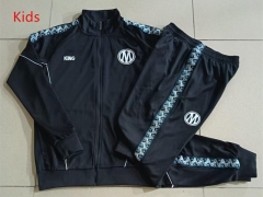 26-27 Olympique Marseille Black Kids/Youth Soccer Jacket Uniform-815
