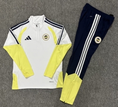 (S-3XL) 26-27 Fenerbahçe SK White Thailand Soccer Tracksuit-2483