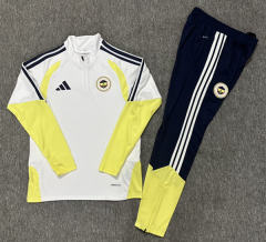 (S-3XL) 26-27 Fenerbahçe SK White Thailand Soccer Tracksuit-2483