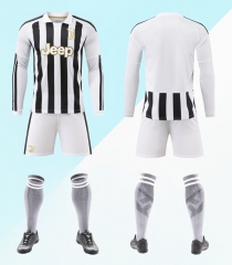 (No Socks) Without Brand Logo 26-27 Juventus Home Black&White Soccer Uniform-9031
