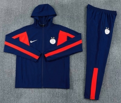 26-27 PSG 2 Star Royal Blue Thailand Soccer Coat Uniform With Hat-2315