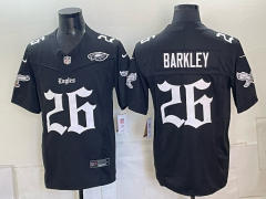 (Logo 3) Philadelphia Eagles 7 Generations Black #26 NFL Jersey-0840
