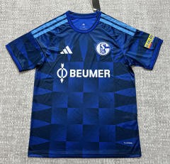 (S-4XL) 26-27 Schalke 04 Home Blue Thailand Soccer Jersey AAA-4506