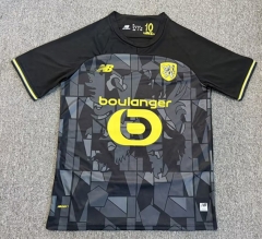 (S-4XL) 26-27 Lille 3rd Away Black&Grey Thailand Soccer Jersey AAA-8025