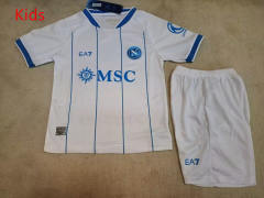 26-27 Napoli Away White Kids/Youth Soccer Uniform-1794