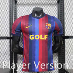 (S-3XL) Player Version 26-27 New Sponsor Barcelona Home Red&Blue Thailand Soccer Jersey AAA-888