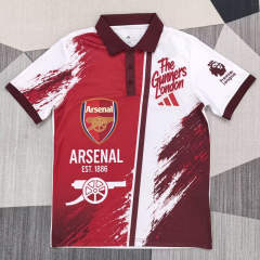 (S-4XL) 26-27 Special Version Arsenal Red&White Thailand Soccer Jersey AAA-4927