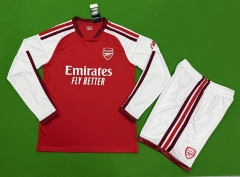Without Brand Logo 26-27 Arsenal Home Red LS Soccer Uniform-9031