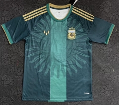 (S-4XL) 26-27 Special Version Argentina Green Thailand Soccer Jersey AAA-7035