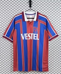 Retro Version 98-99 Trabzonspor Home Red&Blue Thailand Soccer Jersey AAA-3257