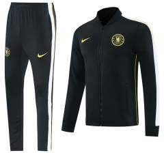 26-27 Chelsea Black Thailand Soccer Jacket Uniform-LH