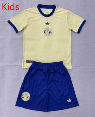26-27 Anniversary Edition Club America Light Yellow Kids/Youth Soccer Uniform-AY