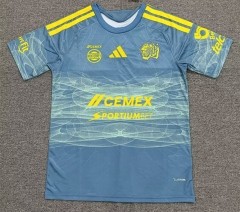 (S-6XL) 26-27 Tigres UANL 2nd Away Light Blue Thailand Soccer Jersey AAA-5378