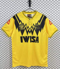 Retro Version 92-93 Kaizer Chiefs Home Yellow Thailand Soccer Jersey AAA-3257
