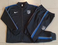 26-27 Atletico Madrid Black Thailand Soccer Jacket Uniform-815