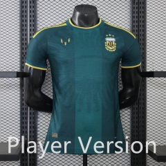 (S-3XL) Player Version 26-27 Messi Special Edition Argentina Black Thailand Soccer Jersey AAA-888