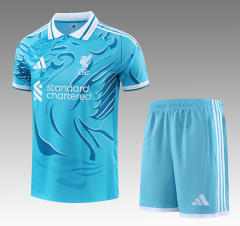26-27 Liverpool Sky Blue Thailand Training Soccer Uniform-418