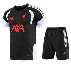 26-27 Liverpool Black Thailand Training Soccer Uniform-418