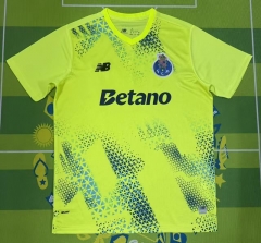 (S-4XL) 26-27 Porto Goalkeeper Fluorescent Green Thailand Soccer Jersey AAA-5303