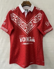 (S-5XL) 2026 Tonga Home Red Thailand Rugby Shirt