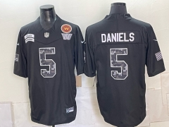 Washington Commanders Black #5 NFL Jersey-0840