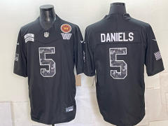 Washington Commanders Black #5 NFL Jersey-0840