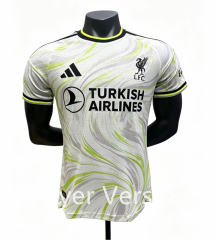 Player Version 27-28 Liverpool 2nd Away White&Green Thailand Soccer Jersey AAA-0654