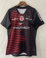 (S-5XL) 2026 Toulouse Black&Red Thailand Rugby Shirt