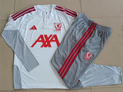 26-27 Liverpool White&Grey Thailand Soccer Tracksuit-815