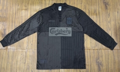 Retro Version 95-96 Liverpool 2nd Away Black LS Thailand Soccer Jersey AAA-6157