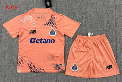 26-27 Porto  Goalkeeper Pink Kids/Youth Soccer Uniform-3162