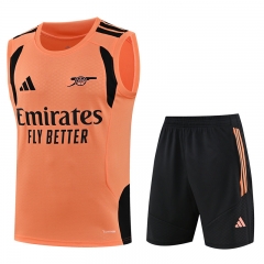 26-27 Arsenal Orange Thailand Soccer Training Vest Uniform-418