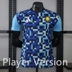 (S-3XL) Player Version 26-27 Al-Nassr FC Blue Thailand Training Soccer Jersey AAA-888