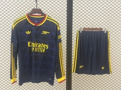 26-27 Arsenal Away Royal Blue LS Soccer Uniform-709