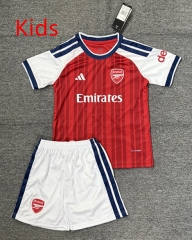 27-28 Arsenal Home Red Kids/Youth Soccer Uniform-4247