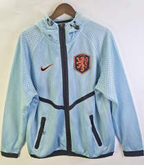 (S-3XL) 2026 Netherlands Light Blue Pre-match Soccer Jakcet-811