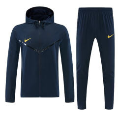 Version 2 26-27 Nike Royal Blue Thailand Trench Coat Uniform With Hat-4627