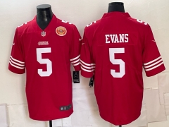 San Francisco 49ers Red #5 NFL Jersey-0840