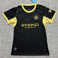 26-27 Manchester City Away Black Thailand Women Soccer Jersey AAA-6723