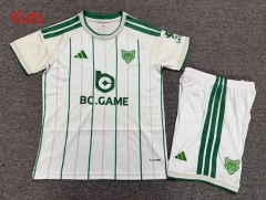 26-27 Leicester City 2nd Away White Kids/Youth Soccer Uniform-7809