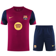 26-27 Barcelona Maroon Thailand Soccer Training Uniform-418